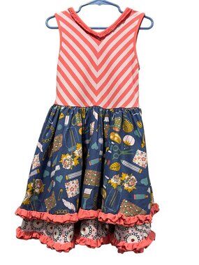 Matilda Jane Girls Work of Heart Sleeveless Twirl Dress, 6
